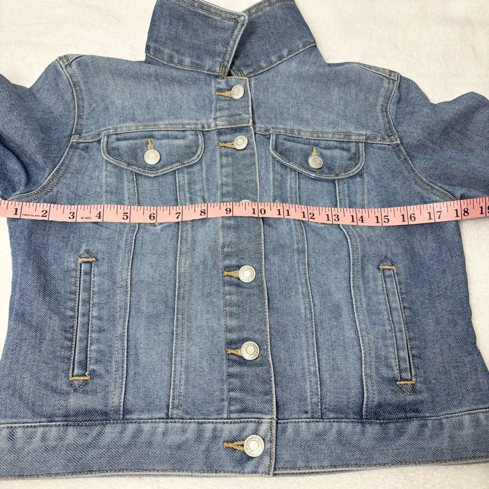 Old Navy Blue Denim classic Jeans Jacket Girl Size S‎